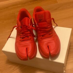 Maison Martin Margiela Red Split-Toe Sneakers